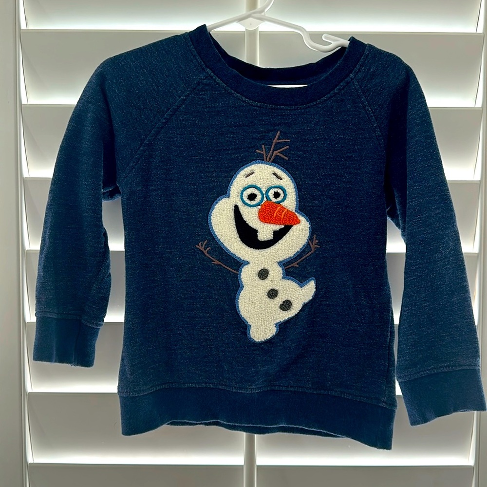 Olaf sweatshirt size 2T